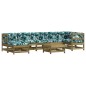 vidaXL Set Divani da Giardino 8pz con Cuscini Legno Impregnato di Pino vidaXL Set Divani da Giardino 8pz con Cuscini Legno Impregnato di Pino