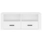 Mobile Porta TV Bianco 100x35x40 cm in Legno Multistrato Mobile Porta TV Bianco 100x35x40 cm in Legno Multistrato