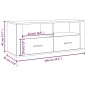 Mobile Porta TV Bianco 100x35x40 cm in Legno Multistrato Mobile Porta TV Bianco 100x35x40 cm in Legno Multistrato