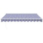 vidaXL Tenda Sole Retrattile Blu e Bianca 3,5x2,5m Tessuto e Alluminio vidaXL Tenda Sole Retrattile Blu e Bianca 3,5x2,5m Tessuto e Alluminio