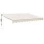 vidaXL Tenda da Sole Retrattile Crema 3x2,5 m in Tessuto e Alluminio vidaXL Tenda da Sole Retrattile Crema 3x2,5 m in Tessuto e Alluminio