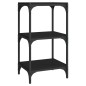Mobile Porta Libri Nero 40x33x70,5cm Legno Multistrato Acciaio Mobile Porta Libri Nero 40x33x70,5cm Legno Multistrato Acciaio