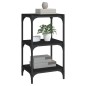 Mobile Porta Libri Nero 40x33x70,5cm Legno Multistrato Acciaio Mobile Porta Libri Nero 40x33x70,5cm Legno Multistrato Acciaio
