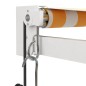 vidaXL Tenda Retrattile Gialla e Bianca 3,5x2,5 m Tessuto e Alluminio vidaXL Tenda Retrattile Gialla e Bianca 3,5x2,5 m Tessuto e Alluminio