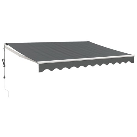 vidaXL Tenda da Sole Retrattile Antracite 3x2,5 m Tessuto e Alluminio