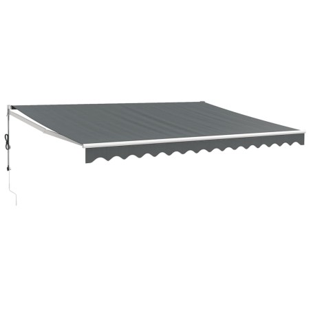 vidaXL Tenda da Sole Retrattile Antracite 4,5x3 m Tessuto e Alluminio