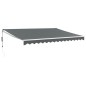vidaXL Tenda da Sole Retrattile Antracite 4,5x3 m Tessuto e Alluminio vidaXL Tenda da Sole Retrattile Antracite 4,5x3 m Tessuto e Alluminio