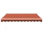 vidaXL Tenda Retrattile Arancione e Marrone 3x2,5m Tessuto e Alluminio vidaXL Tenda Retrattile Arancione e Marrone 3x2,5m Tessuto e Alluminio