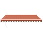 vidaXL Tenda Sole Retrattile Arancione Marrone 4x3m Tessuto Alluminio vidaXL Tenda Sole Retrattile Arancione Marrone 4x3m Tessuto Alluminio