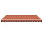 vidaXL Tenda Retrattile Arancione Marrone 4,5x3 m Tessuto e Alluminio vidaXL Tenda Retrattile Arancione Marrone 4,5x3 m Tessuto e Alluminio