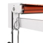 vidaXL Tenda Retrattile Arancione Marrone 4,5x3 m Tessuto e Alluminio vidaXL Tenda Retrattile Arancione Marrone 4,5x3 m Tessuto e Alluminio