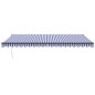 vidaXL Tenda da Sole Retrattile Blu e Bianca 5x3 m Tessuto e Alluminio vidaXL Tenda da Sole Retrattile Blu e Bianca 5x3 m Tessuto e Alluminio
