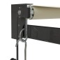 vidaXL Tenda da Sole Retrattile Crema 3,5x2,5 m in Tessuto e Alluminio vidaXL Tenda da Sole Retrattile Crema 3,5x2,5 m in Tessuto e Alluminio