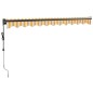vidaXL Tenda Retrattile Gialla e Bianca 3,5x2,5 m Tessuto e Alluminio vidaXL Tenda Retrattile Gialla e Bianca 3,5x2,5 m Tessuto e Alluminio