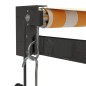 vidaXL Tenda Retrattile Gialla e Bianca 3,5x2,5 m Tessuto e Alluminio vidaXL Tenda Retrattile Gialla e Bianca 3,5x2,5 m Tessuto e Alluminio