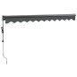 vidaXL Tenda da Sole Retrattile Antracite 3,5x2,5m Tessuto e Alluminio vidaXL Tenda da Sole Retrattile Antracite 3,5x2,5m Tessuto e Alluminio