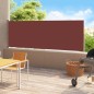 vidaXL Tenda Laterale Retrattile per Patio 180x500 cm Marrone vidaXL Tenda Laterale Retrattile per Patio 180x500 cm Marrone