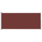 vidaXL Tenda Laterale Retrattile per Patio 180x500 cm Marrone vidaXL Tenda Laterale Retrattile per Patio 180x500 cm Marrone