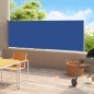 vidaXL Tenda Laterale Retrattile per Patio 180x500 cm Blu vidaXL Tenda Laterale Retrattile per Patio 180x500 cm Blu