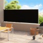 vidaXL Tenda Laterale Retrattile per Patio 200x500 cm Nera vidaXL Tenda Laterale Retrattile per Patio 200x500 cm Nera