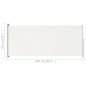 vidaXL Tenda Laterale Retrattile per Patio 200x500 cm Crema vidaXL Tenda Laterale Retrattile per Patio 200x500 cm Crema