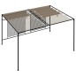 vidaXL Gazebo con Tetto Retrattile 3x4x2,3 m Grigio Talpa 180 g/m² vidaXL Gazebo con Tetto Retrattile 3x4x2,3 m Grigio Talpa 180 g/m²