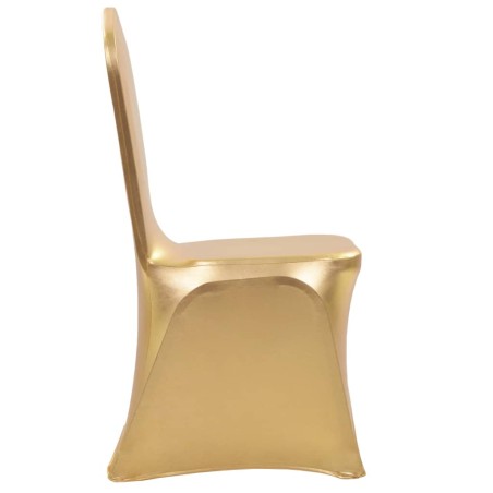 vidaXL Coprisedia Elasticizzato 25 pz Oro