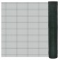 vidaXL Recinto Pollaio in Rete Zincato Rivestimento PVC 10x1 m Verde