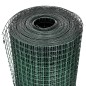 vidaXL Recinto Pollaio in Rete Zincato Rivestimento PVC 10x1 m Verde