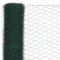 vidaXL Recinzione in Rete per Pollaio in Acciaio e PVC 25x1,5 m Verde vidaXL Recinzione in Rete per Pollaio in Acciaio e PVC 25x1,5 m Verde