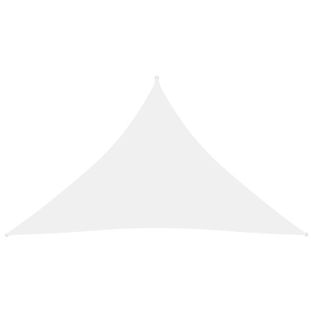 Parasole a Vela Oxford Triangolare 3,5x3,5x4,9 m Bianco