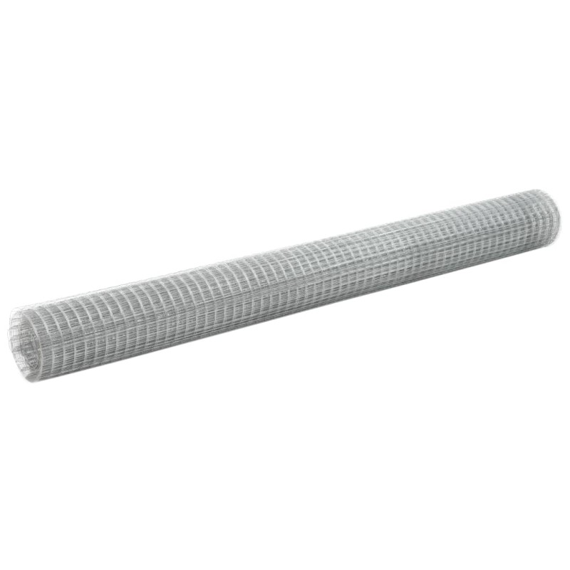 vidaXL Recinzione in Rete per Pollaio Acciaio Zincato 10x1,5 m Argento vidaXL Recinzione in Rete per Pollaio Acciaio Zincato 10x1,5 m Argento