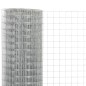 vidaXL Recinzione in Rete per Pollaio Acciaio Zincato 25x0,5 m Argento vidaXL Recinzione in Rete per Pollaio Acciaio Zincato 25x0,5 m Argento