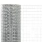 vidaXL Recinzione in Rete per Pollaio Acciaio Zincato 25x1,5m Argento vidaXL Recinzione in Rete per Pollaio Acciaio Zincato 25x1,5m Argento