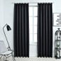 Tende Oscuranti con Ganci 2 pz Nere 140x175 cm Tende Oscuranti con Ganci 2 pz Nere 140x175 cm