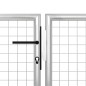 vidaXL Cancello per Giardino in Acciaio 400x75 cm Argento vidaXL Cancello per Giardino in Acciaio 400x75 cm Argento