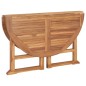 vidaXL Tavolo da Giardino Pieghevole Ø120x75 cm in Massello di Teak vidaXL Tavolo da Giardino Pieghevole Ø120x75 cm in Massello di Teak