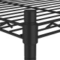 vidaXL Scaffale a 4 Livelli con Ruote 90x35x142 cm Nero 200 kg