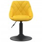 vidaXL Sgabello da Bar Giallo Senape in Velluto vidaXL Sgabello da Bar Giallo Senape in Velluto