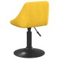vidaXL Sgabello da Bar Giallo Senape in Velluto vidaXL Sgabello da Bar Giallo Senape in Velluto