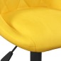 vidaXL Sgabello da Bar Giallo Senape in Velluto vidaXL Sgabello da Bar Giallo Senape in Velluto