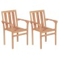 vidaXL Set da Bistrò 3 pz in Legno Massello di Teak