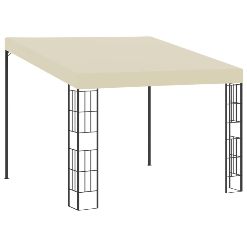 vidaXL Gazebo a Parete 3x3 m Crema in Tessuto vidaXL Gazebo a Parete 3x3 m Crema in Tessuto