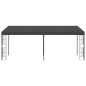 vidaXL Gazebo a Parete 3x6 m Antracite in Tessuto