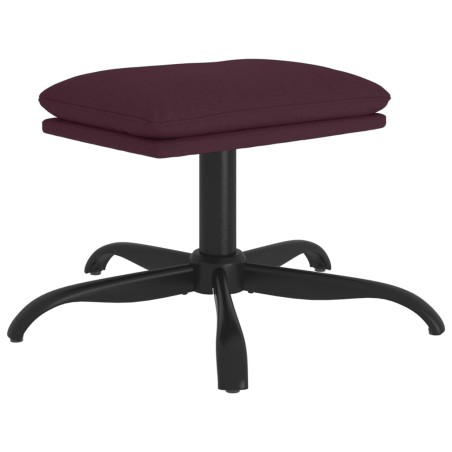 vidaXL Poggiapiedi Viola 60x60x36 cm in Tessuto