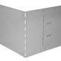 vidaXL Set 15 pz Bordo prato flessibile in acciaio galvanizzato 100 x 14 cm vidaXL Set 15 pz Bordo prato flessibile in acciaio galvanizzato 100 x 14 cm