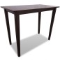 vidaXL Set Tavolo da Bar in Legno Marrone e 4 Sedie da Bar vidaXL Set Tavolo da Bar in Legno Marrone e 4 Sedie da Bar