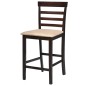 vidaXL Set Tavolo da Bar in Legno Marrone e 4 Sedie da Bar vidaXL Set Tavolo da Bar in Legno Marrone e 4 Sedie da Bar