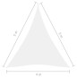 Parasole a Vela Oxford Triangolare 4x5x5 m Bianco Parasole a Vela Oxford Triangolare 4x5x5 m Bianco