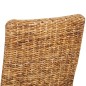 vidaXL Sedie da Pranzo 6 pz in Abaca e Legno Massello di Mango